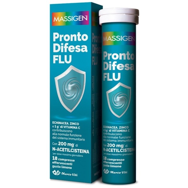 Marco Viti Massigen Pronto Difesa Flu 18 Compresse Effervescenti