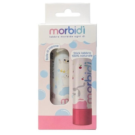 Pharmaidea Morbidi' Bolle Sapone + Stick Labbra Rosa 5,5 Ml