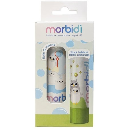 Pharmaidea Morbidi' Bolle Sapone + Stick Labbra Verde 5,5 Ml