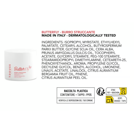 Mast Industria Italiana Trouss Make-up Butterfly Burro Struccante 50 Ml