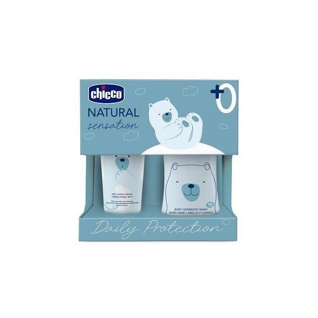 Chicco Natural Sensation Set Bagnoshampoo+pasta Lenitiva