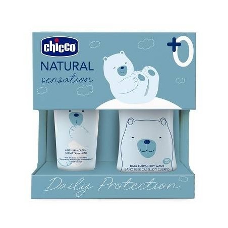 Chicco Natural Sensation Set Bagnoshampoo+pasta Lenitiva
