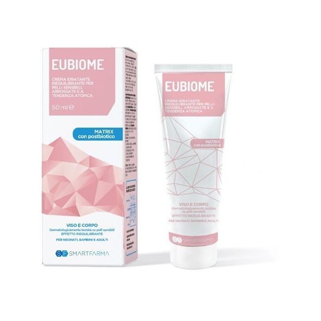 Smartfarma Eubiome Crema Idratante Riequilibrante Pelli Sensibili Arrossate Tendenza Atopica 150 Ml