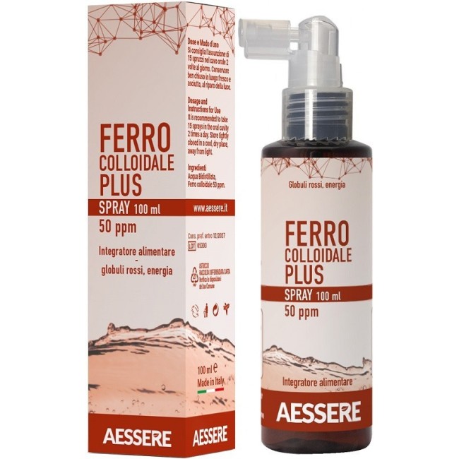 Aessere Ferro Colloidale Plus 50ppm Spray 100 Ml