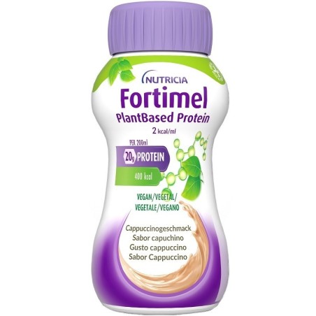 Danone Fortimel Plantbased Protein Cappuccino 4 Bottigliette Da 200 Ml