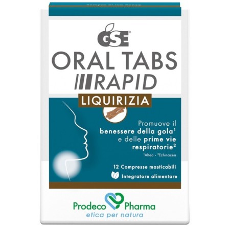 Prodeco Pharma Gse Oral Tabs Rapid Liquirizia 12 Compresse Da 1,5 G