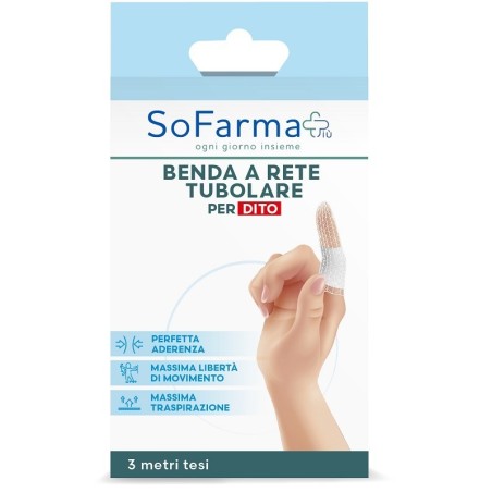 So. Farma. Morra Benda A Rete Tubolare Sofarmapiu' Per Dita 3 Metri Tesi