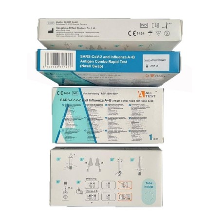 T-tex Test Antigenico Rapido Covid-19 Alltest Autodiagnostico Determinazione Qualitativa Antigeni Sars-cov-2 E Influenza A+b In 