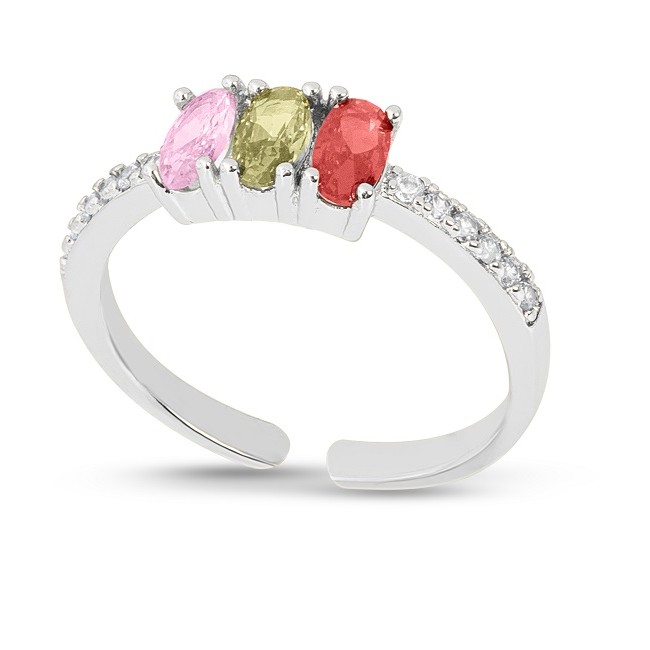 Mast Industria Italiana Moonila Anello Argento Pleiadi