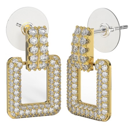 Sanico Bjt424 Orecchini Full/cristalli Multicolor 20mm Gold Plated