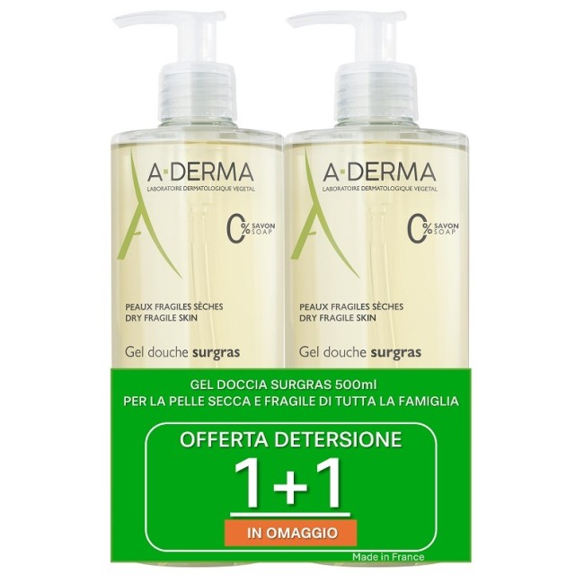 A-derma Aderma A-d Les Indispensables 2 Gel Doccia Surgras 500 Ml