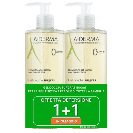 A-derma Aderma A-d Les Indispensables 2 Gel Doccia Surgras 500 Ml