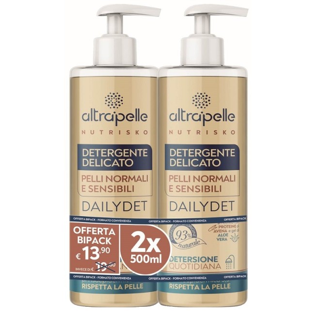 Difar Distribuzione Altrapelle Nutrisko Detergente Delicato Dailydet 2 Pezzi Da 500 Ml