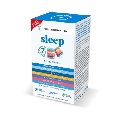 Upsa X Nourished Sleep 30 Giorni Nuova Formulazione 30 Gummies