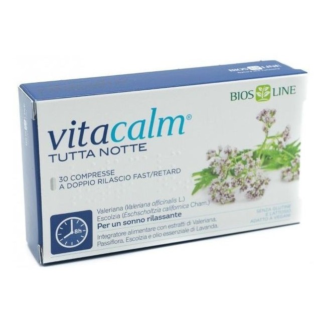 Bios Line Vitacalm Tutta Notte Fast/retard 30 Compresse
