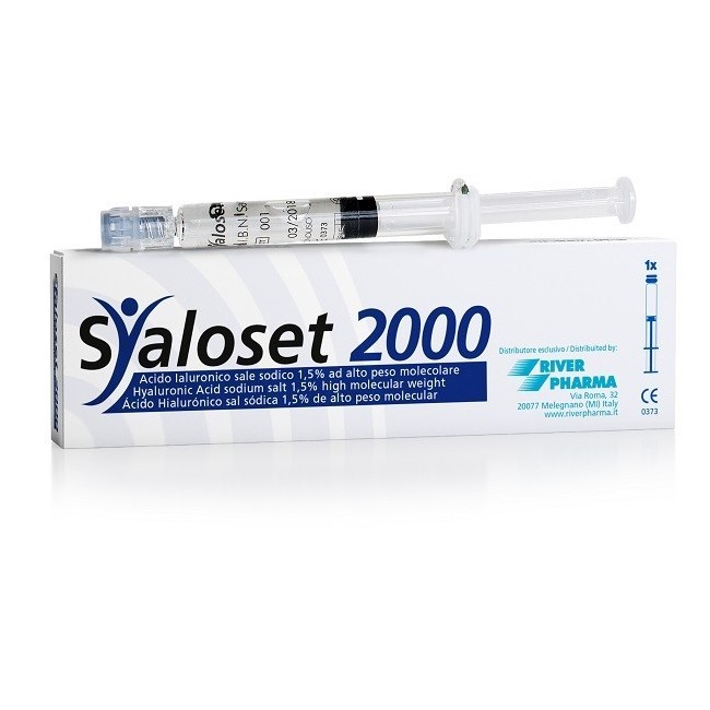 River Pharma Siringa Intra-articolare Syaloset 2000 Acido Ialuronico 1,5% 2 Ml 1 Pezzo