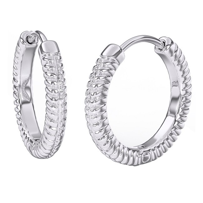 Sanico Bjt386 Orecchino Queen Anne 18mm Stainless Steel