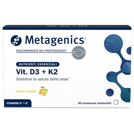 Metagenics Vit D3+k2 56 Compresse Masticabili