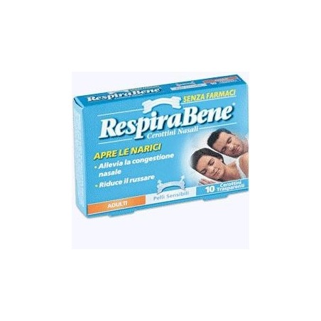 Haleon Italy Cerotto Nasale Trasparente Adulti Respira Bene 30 Pezzi