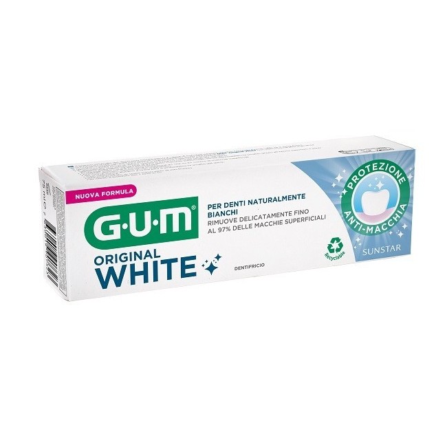 Sunstar Gum Original White Dentifricio Sbiancante 75 Ml Nuova Formula