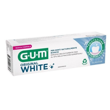 Sunstar Gum Original White Dentifricio Sbiancante 75 Ml Nuova Formula