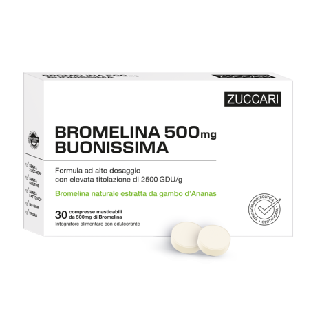Zuccari Bromelina 500 Buonissima 30 Compresse