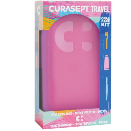 Curasept Travel Fuxia 1 Spazzolino + 1 Dentifricio 20 Ml + 3 Picks