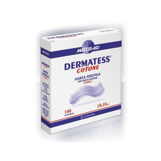 Pietrasanta Pharma Garza Compressa Master-aid Dermatess Cotone 10x10cm 100 Pezzi