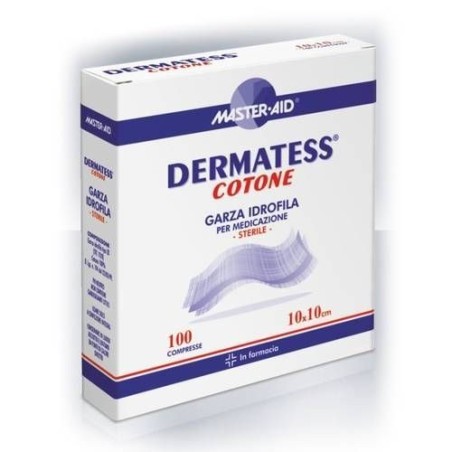 Pietrasanta Pharma Garza Compressa Master-aid Dermatess Cotone 10x10cm 100 Pezzi