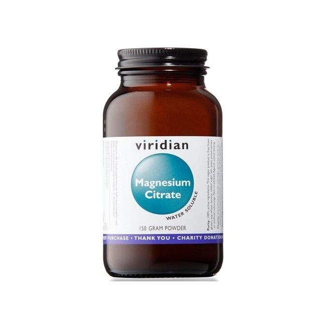 Natur Viridian Magnesium Citrate Polvere 150g Viridian Magnesio Citrato