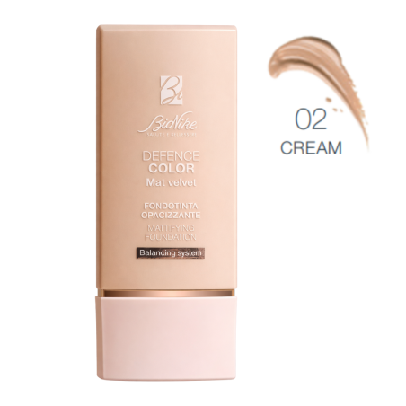 Bionike Defence Color Mat Velvet Fondotinta Opacizzante 02 Cream 30 Ml