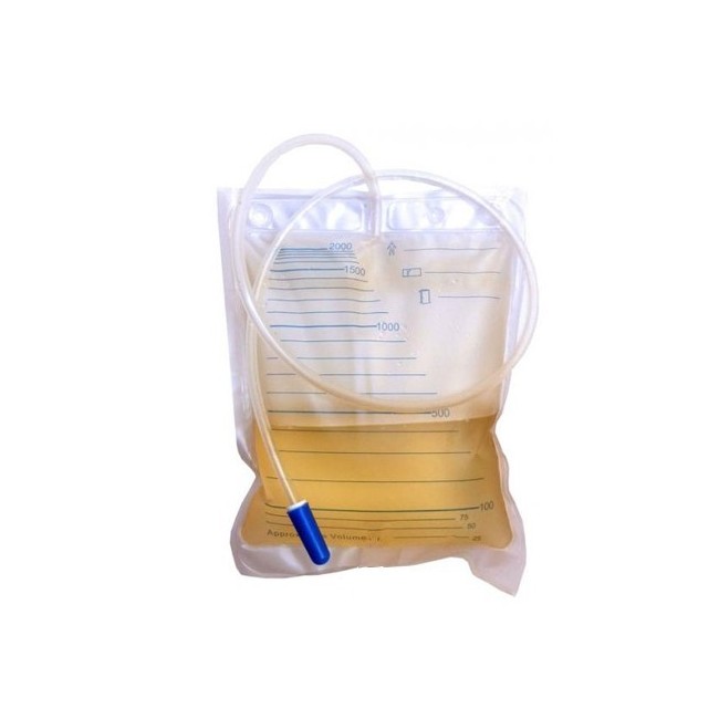 Farmacare Sacca Da Letto Per Raccolta Urina Da 2 Litri Senza Scarico Tubo 130cm 30 Pezzi
