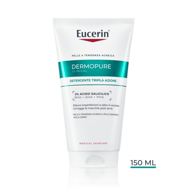 Beiersdorf Eucerin Dermopure Clinical Detergente Tripla Azione 150 Ml