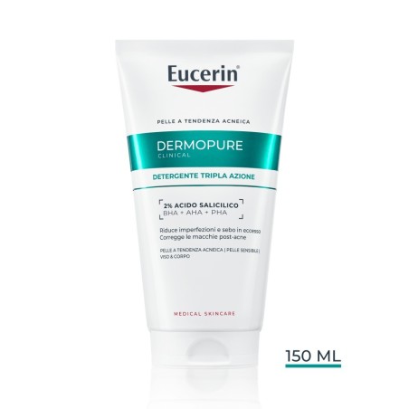 Beiersdorf Eucerin Dermopure Clinical Detergente Tripla Azione 150 Ml