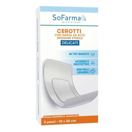 So. Farma. Morra Cerotto Delicato 10x30 Cm 3 Pezzi Sofarma