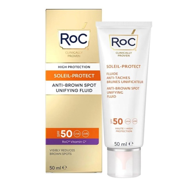 Roc Fluido Solare Viso Spf50 Antimacchie Colorato 50 Ml
