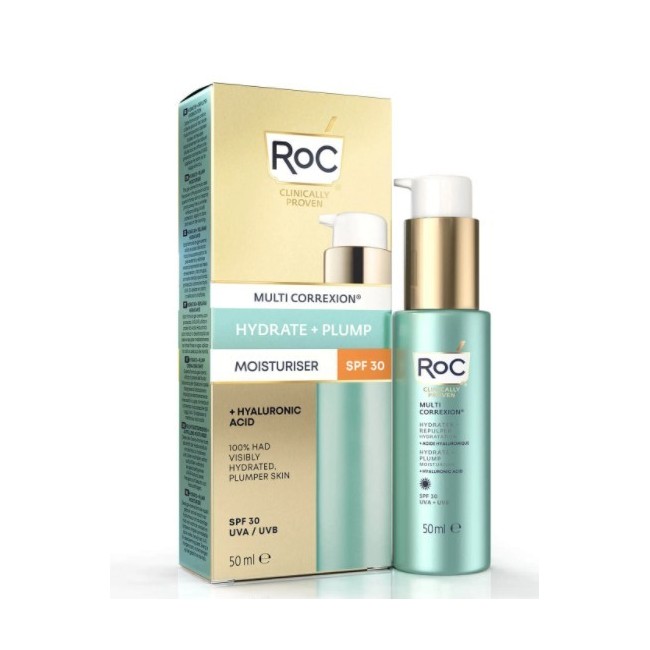 Roc Multi Correxion Hydrate+ Plump Idratante Viso Spf30 50 Ml