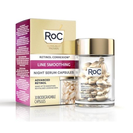 Roc Retinol Correxion Line Smoothing Siero Viso Notte 30 Capsule