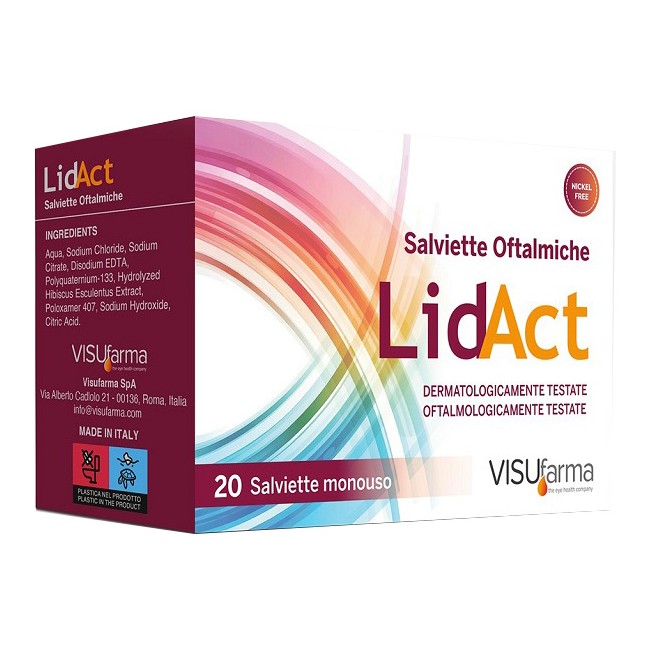 Visufarma Lidact Salviette Oftalmiche Perioculari Monouso 20 Pezzi