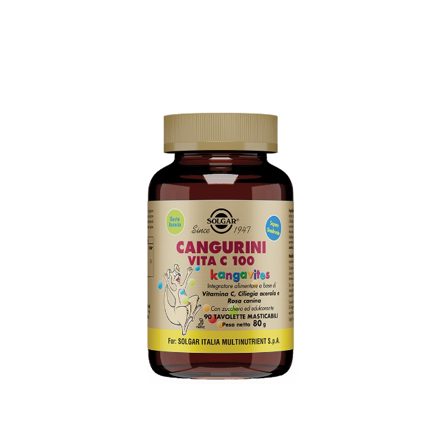 Solgar Cangurini Vita C 100 90 Tavolette Masticabili