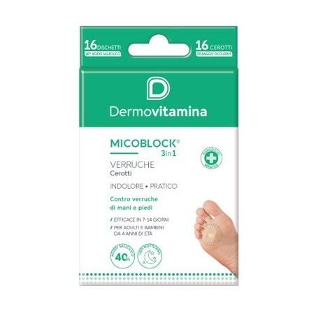 Pasquali Dermovitamina Micoblock Verruche Patch 16 Pezzi