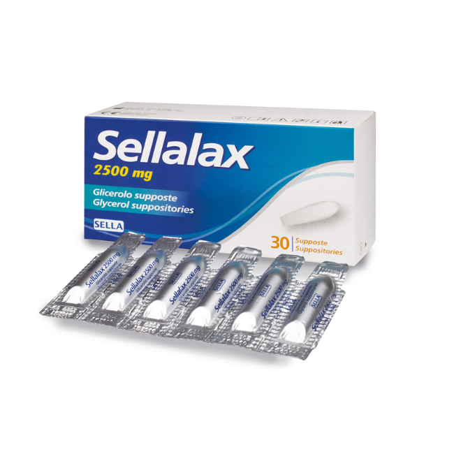 Sellalax 2500mg Supposte Glicerolo 30 Pezzi