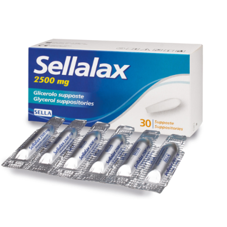 Sellalax 2500mg Supposte Glicerolo 30 Pezzi