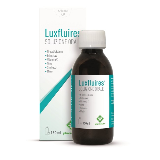 Pharmaluce Luxfluires Soluzione Orale 150 Ml Senza Glutine Naturalmente Privo Di Lattosio