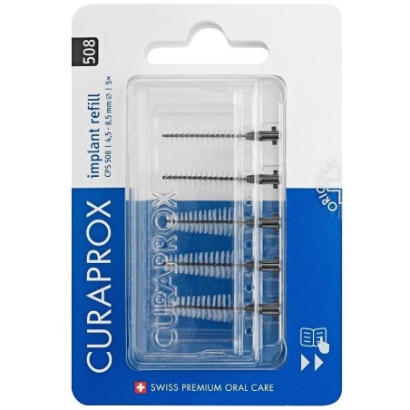 Curaden Healthcare Curaprox Capsule 508 Implant Refill 4x Black