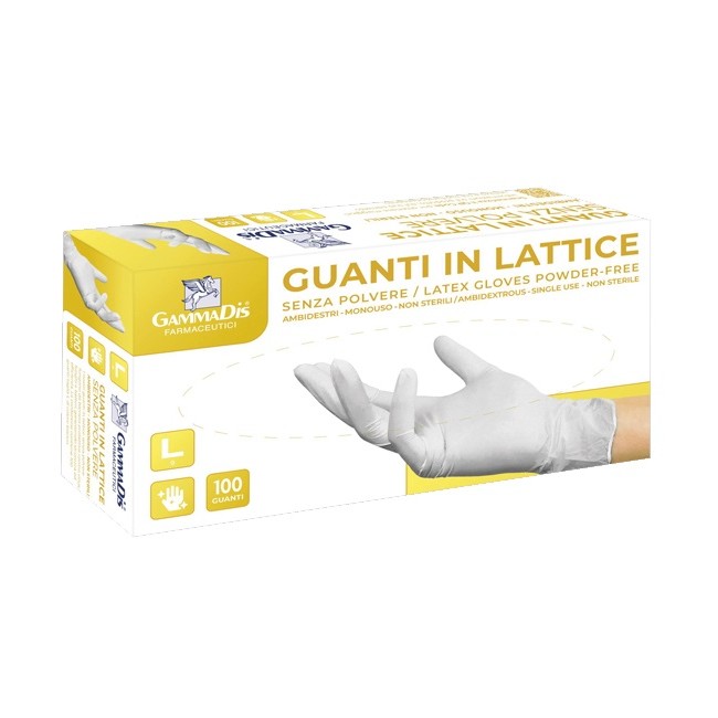 Gammadis Farmaceutici Guanti Lattice Con Polvere Medium 100 Pezzi Gammadis