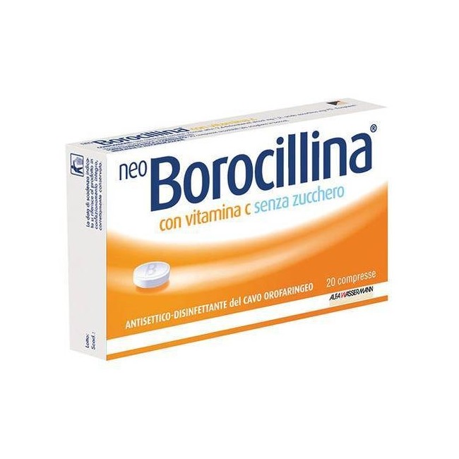 NEOBOROCILLINA C*20 pastiglie 1,2 mg + 70 mg senza zucchero