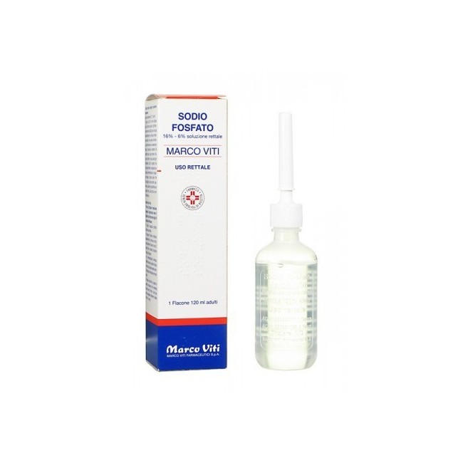 SODIO FOSFATO (MARCO VITI)*4 flaconi 120 ml soluzione rettale 16%+6%