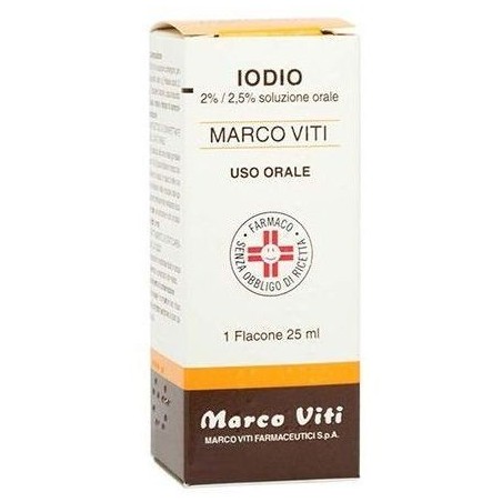 IODIO (MARCO VITI)*orale soluz 20 ml 2% + 2,5%