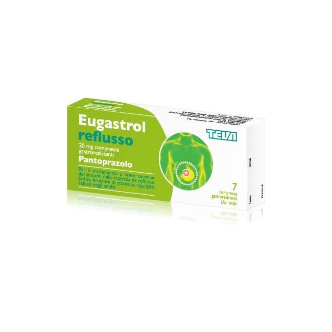 EUGASTROL REFLUSSO*7 cpr gastrores 20 mg